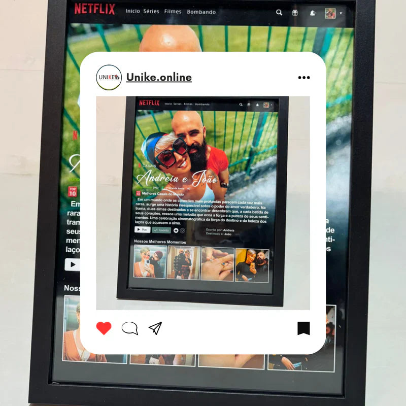 🎁 Presente do Dia dos Namorados: Surpreenda com um Quadro Netflix Personalizado!