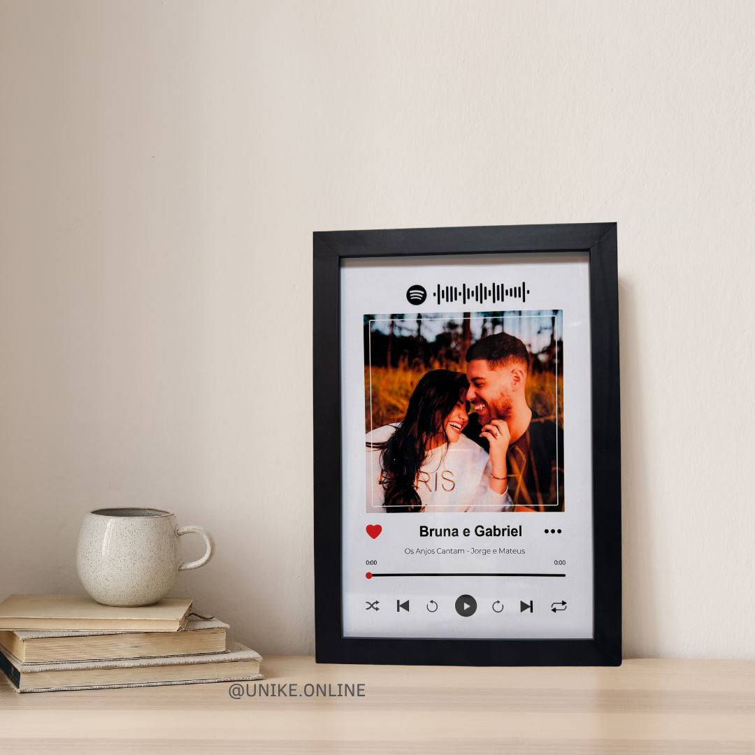 Presente Romântico para o Dia dos Namorados: Quadro do Spotify com Músicas