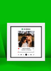 Quadro Spotify 2 - 20x20 / Moldura Branca / 20x20