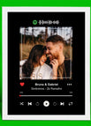 Quadro Spotify 1 - 30x40 / Moldura Branca / 30x40