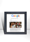 Quadro Google 20x20 / Moldura Preta / 20x20