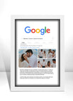 Quadro Google 20x30 / Moldura Branca / 20x30