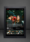 Quadro Netflix 1 - 20x30 / Moldura Preta / 20x30