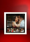 Quadro Loveflix - 20x20 / Moldura Branca / 20x20