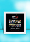 Quadro Papaiflix 2 - 20x20 / Moldura Branca / 20x20
