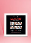 Quadro Namorix 2 - 20x20 / Moldura Branca / 20x20